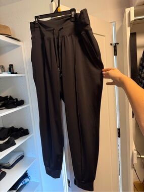 Old Navy Black Women's Track Joggers with Drawstring Waist